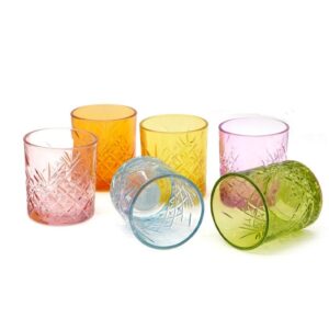 Pasabahce Timeless Color Bicchiere Acqua 34 Cl Set 6 Pz Multicolore