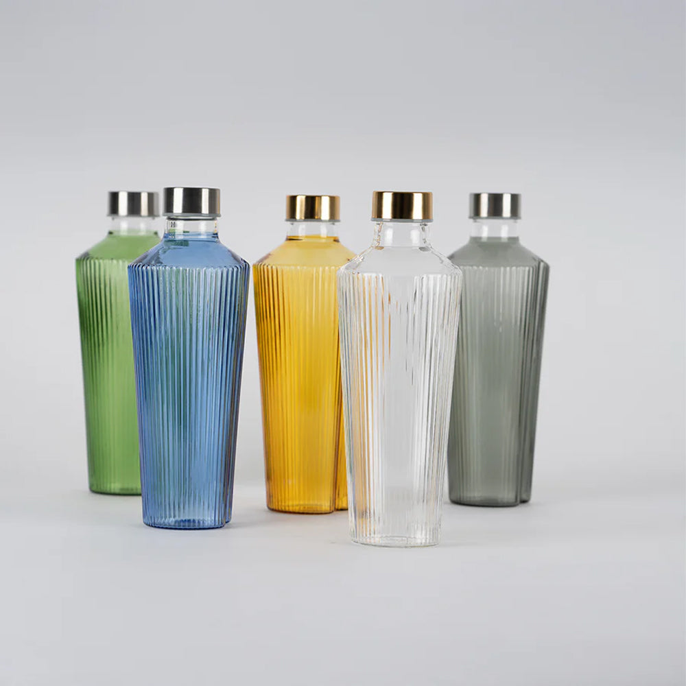 Zafferano Handy coloured borosilicate glass water bottle 90 cl