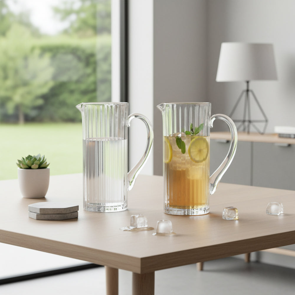 RCR Timeless glass jug 120 cl with handle