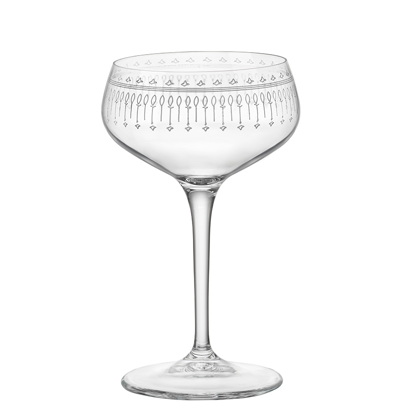 Bormioli Rocco Bartender 8 oz. Novecento Art Deco Martini Cocktail