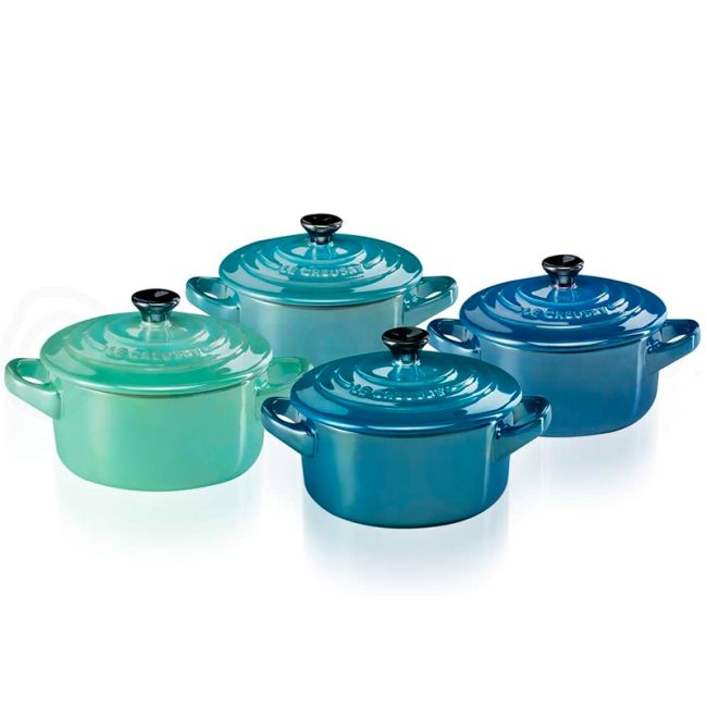 Le Creuset Set 4 Mini Cocotte Metallics