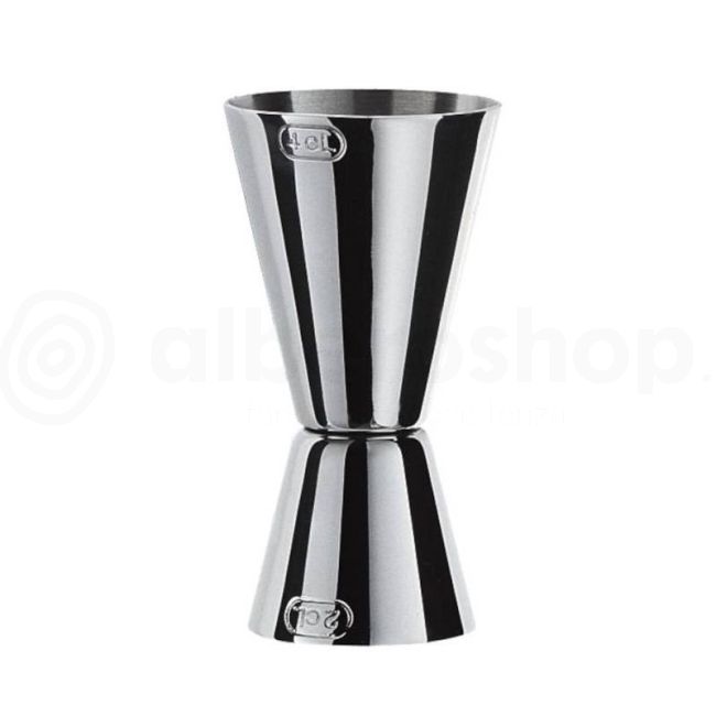 Stainless steel double cocktail jigger 2/4 cl