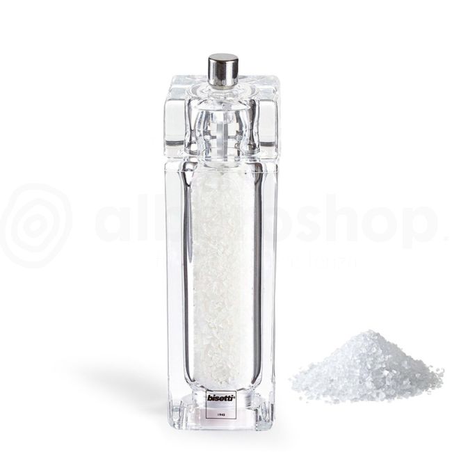 Bisetti Como Macina Acrylic Salt Mill Cm 14.5 Albero Shop