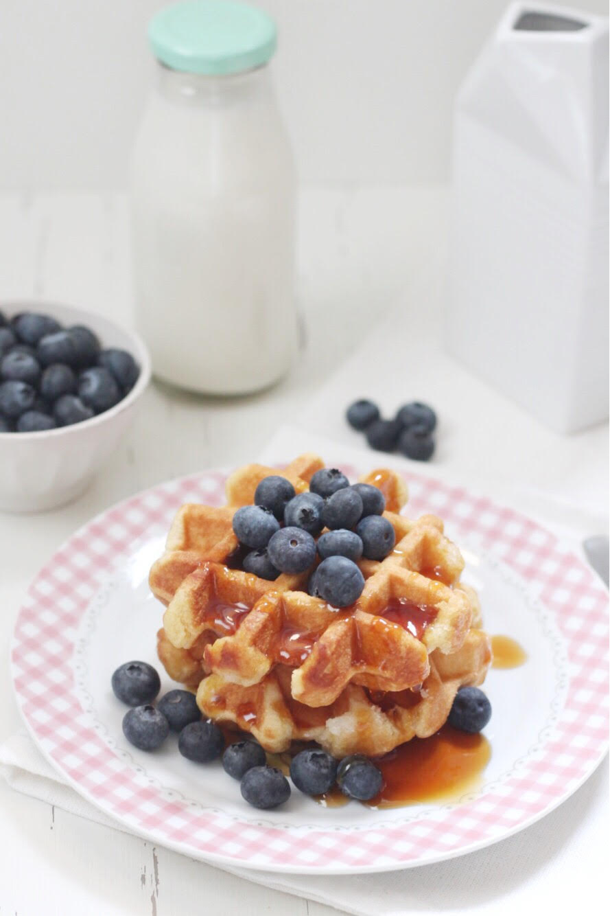 La ricetta del waffle con mirtilli e sciroppo d'acero_01